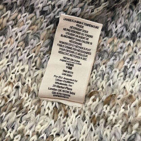 Free People Gray Birkenstock Tassel Fringe Sweater M - Picture 7 of 7